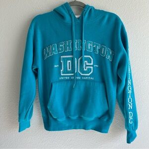 Washington DC blue drawstring hoodie